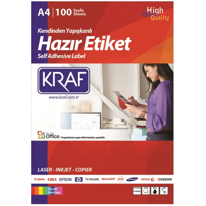 KRAF LASER ETİKET KF-2000 210 X 297 MM