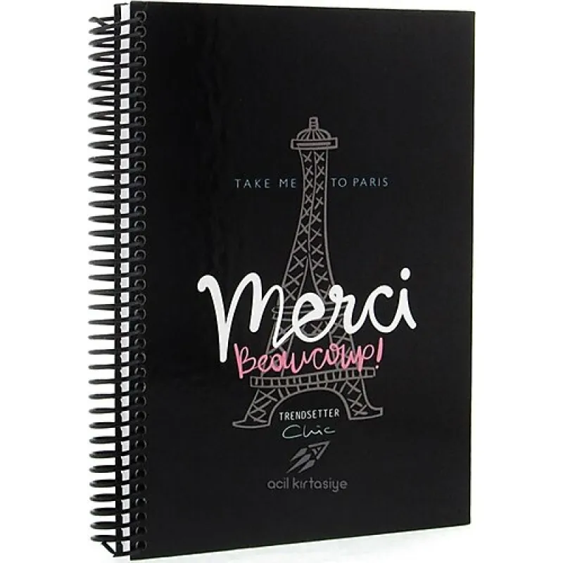 MİKRO SERT KAPAK SPR.DEFTER 17x24 BLACK 120YP.ÇİZGİLİ 1724BÇ MERCİ