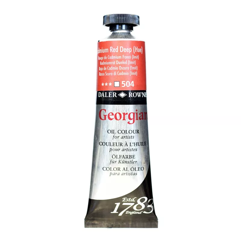 Daler Rowney Georgian Yağlı Boya 38 ml. Cadmium Red Deep No:504