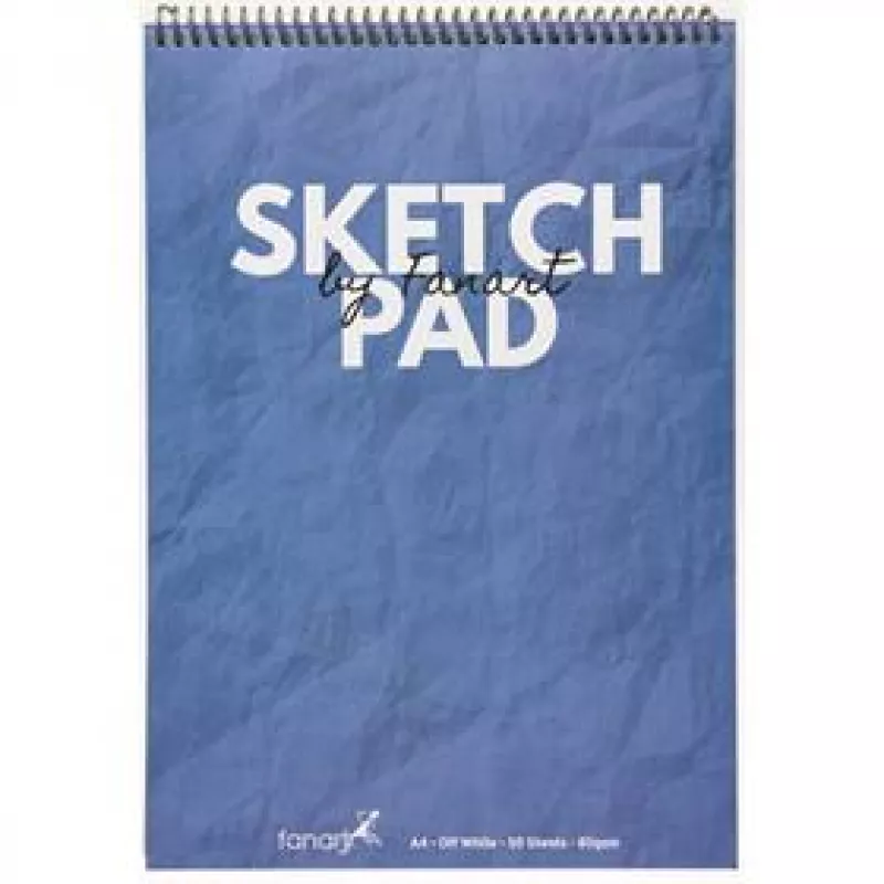 FANART ACADEMY SKETCH PAD A4 MAVİ 80GR SPİRALLİ 50 YP