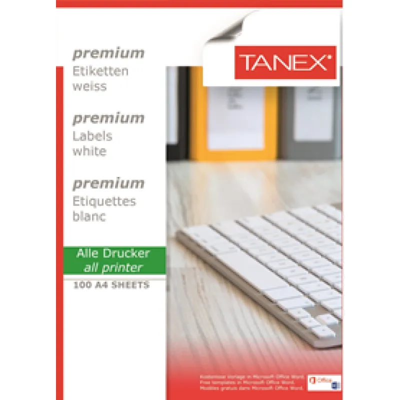 TANEX LASER ETİKET TW-2133 70X25 mm(33) 100 lü