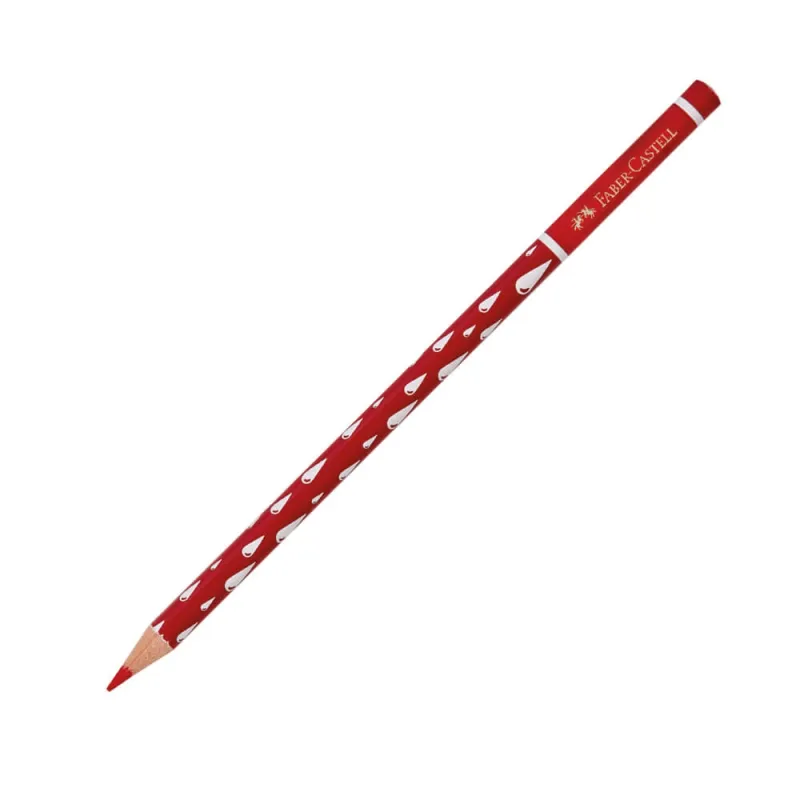 Faber-Castell Damla Desenli Kırmızı Başlık Kalemi 