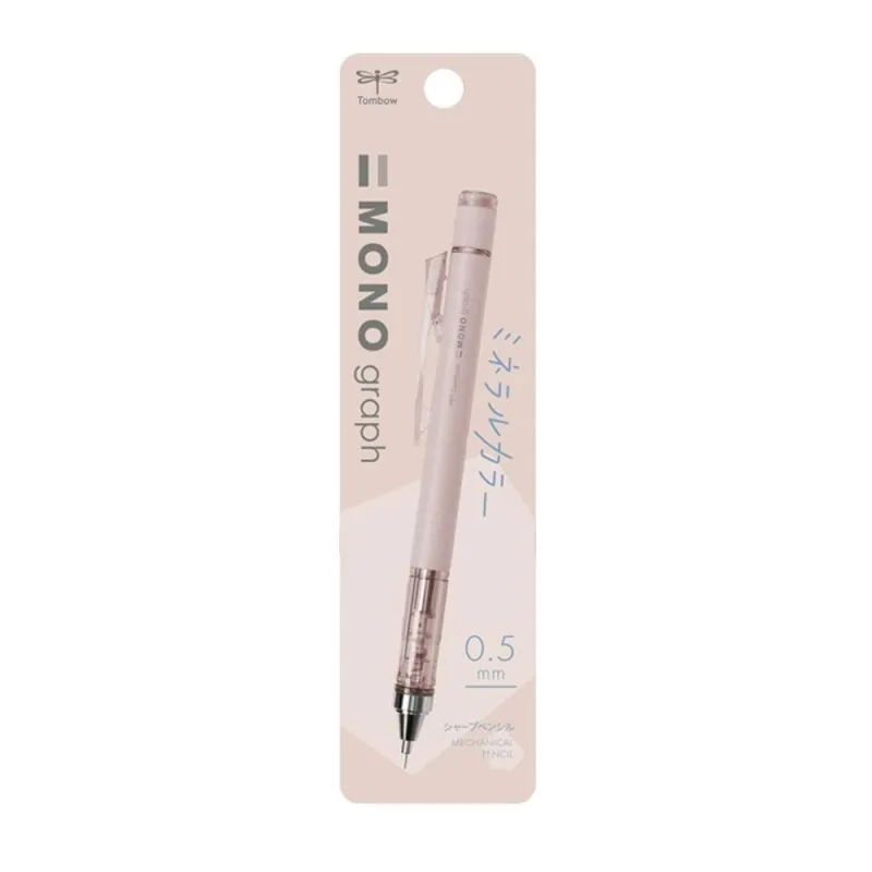 TOMBOW LV-T-DPA-147B MONO GRAPH MİNERAL MEKANİK KURŞUN KALEM 0,5MM BLİSTERLİ ŞEFFAF BEJ