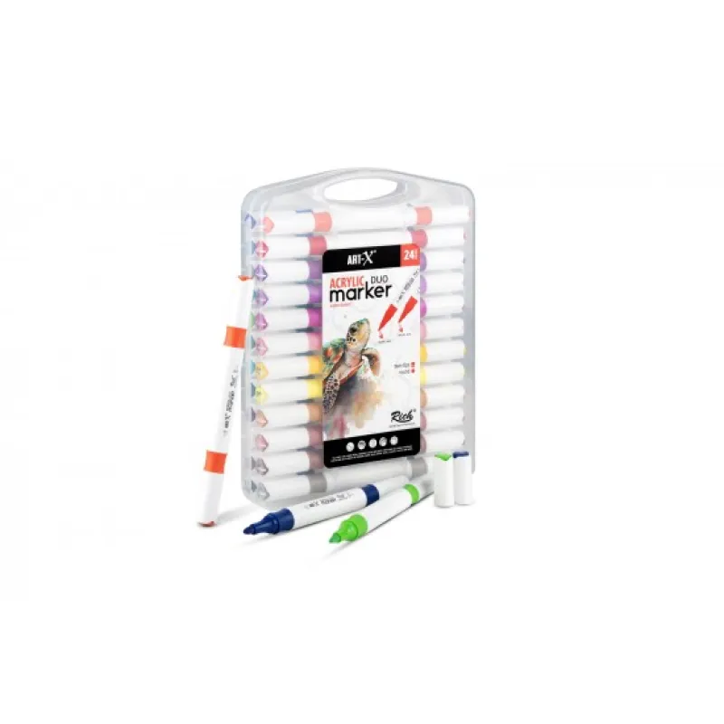 RİCH ART-X ACRYLIC MARKER DUO 24LÜ SET RİCH-KLM-18054