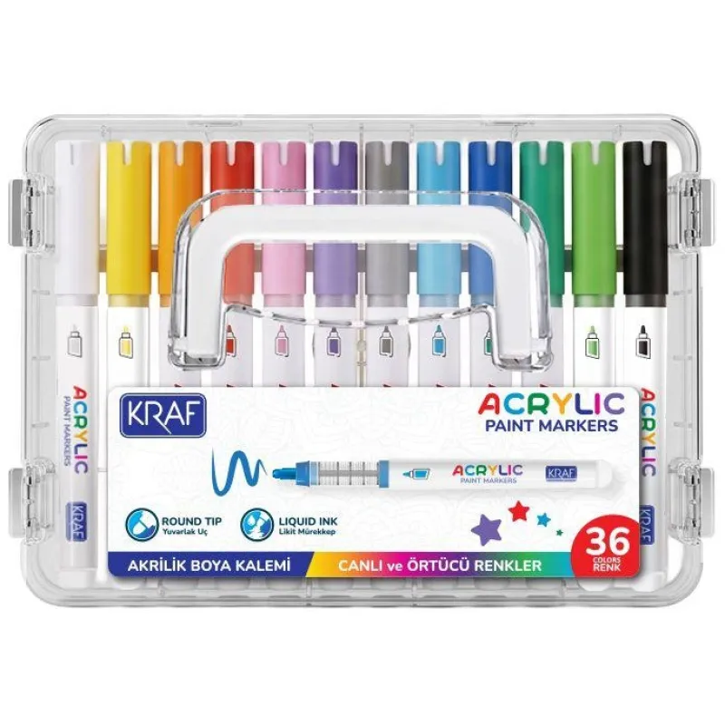 KRAf PAİNT AKRİLİK MARKER 666 36'LI