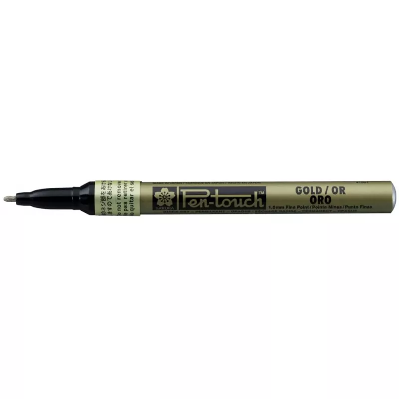  SAKURA Pen Touch 1.0 mm Fine Permanent Marker Metalik Altın 41301