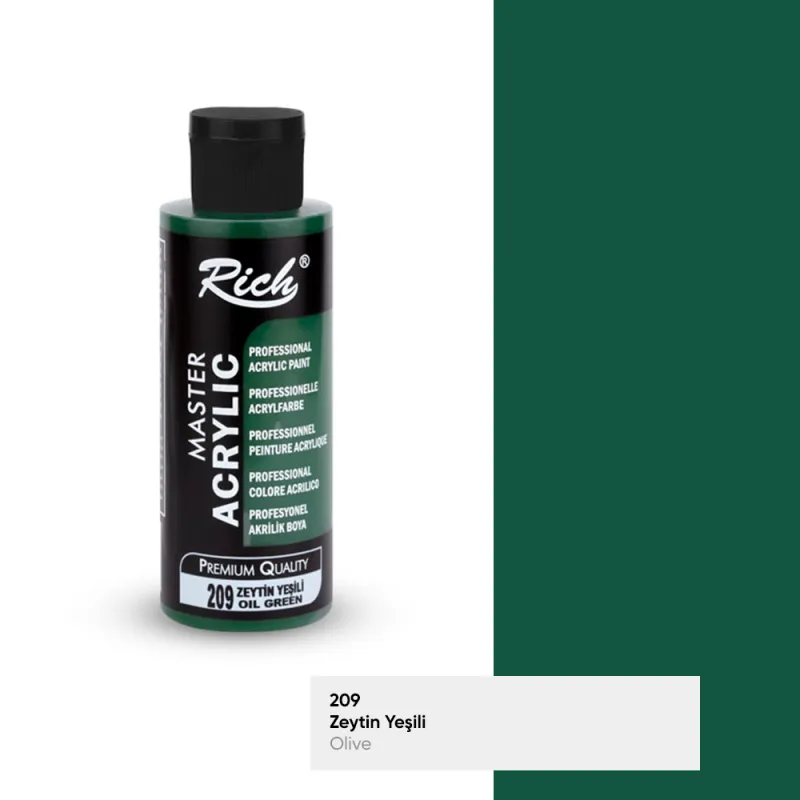RİCH MASTER AKRİLİK 120 CC ZEYTİN YEŞİLİ 209