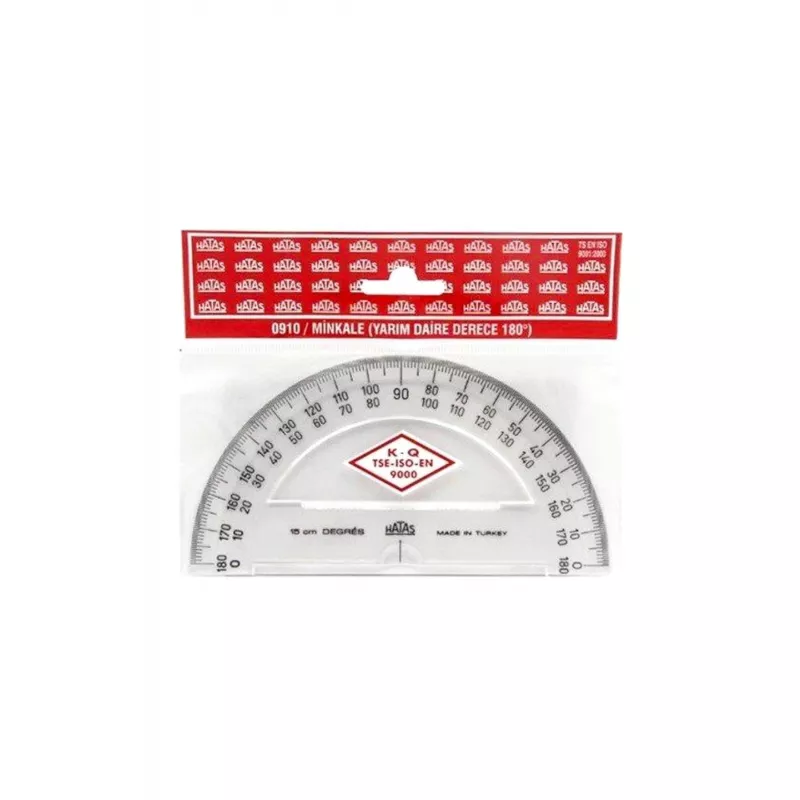 Hatas Minkale Plastik 15 Cm 180 Derece 0910