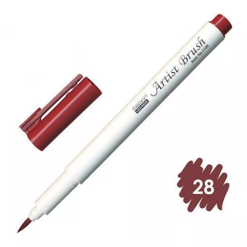 Marvy Artist Brush Fırça Uçlu Kalem 1100 No:28 English Red