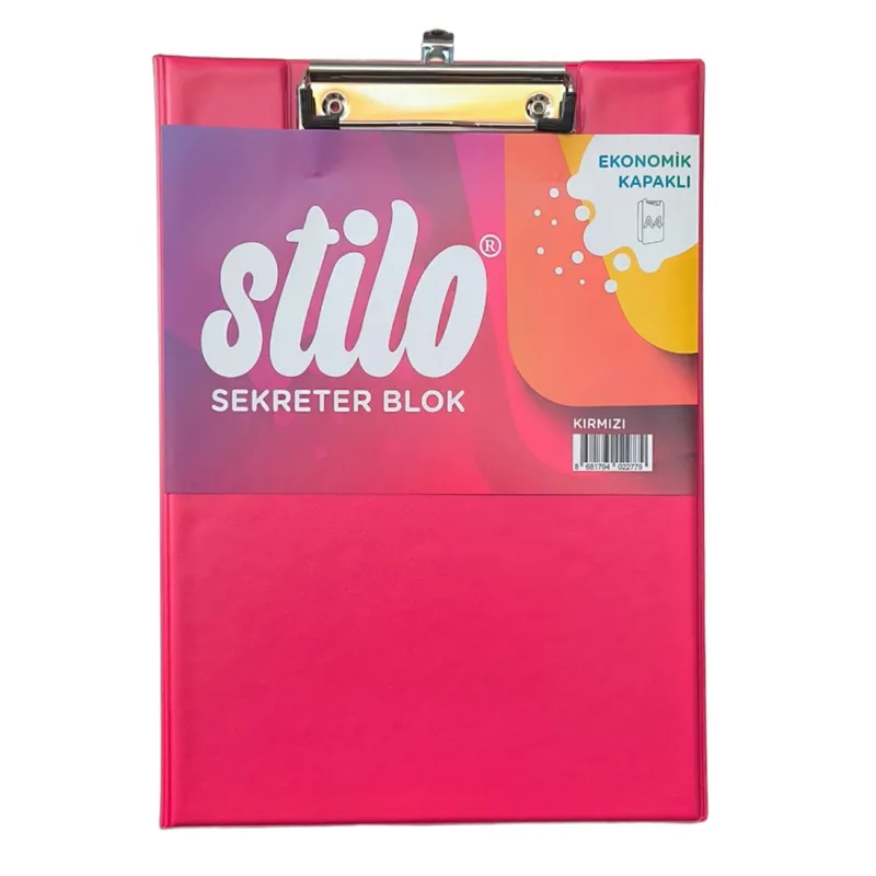 STİLO SEKRETERLİK KAPAKLI A4 KIRMIZI 264 SİT-SKR-1212