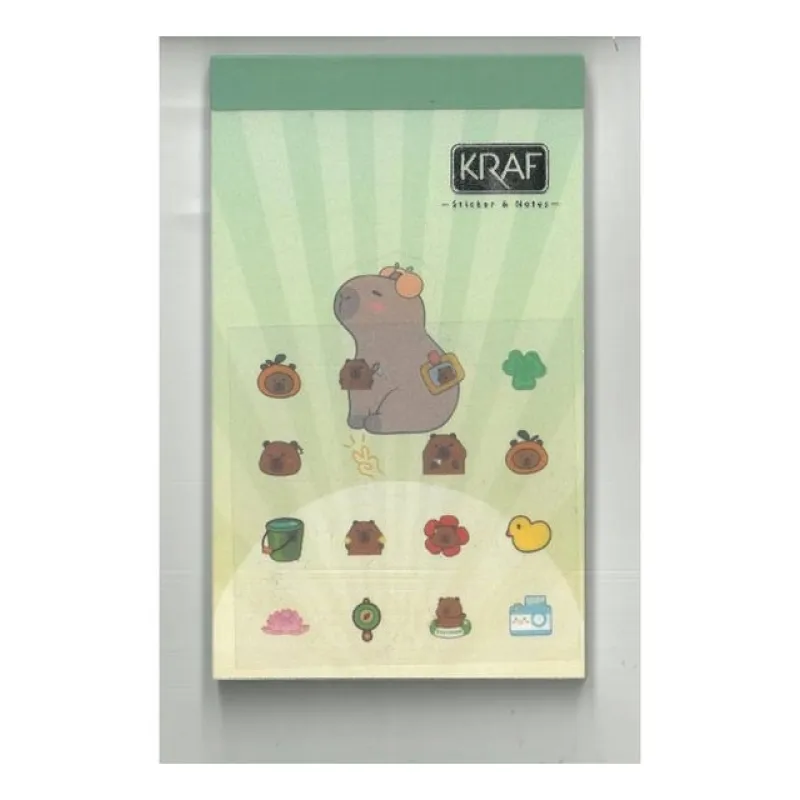 KRAF NOT DEFTERİ CAPYBARA 76x127 50 YP 2221CB