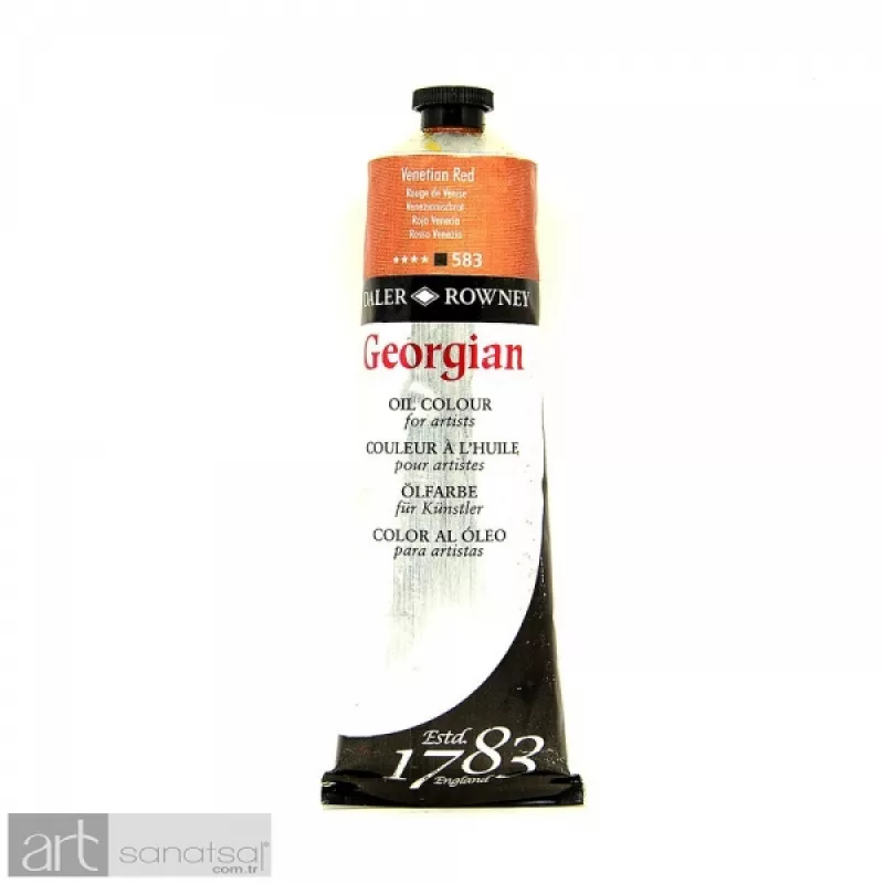 Daler Rowney Georgian Yağlı Boya 38 ml. Venetion Red No:583