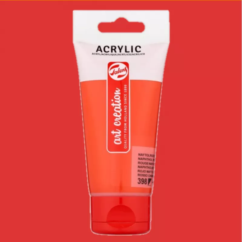 TALENS ART CREATION ACRYLIC BOYA 75 ML. NAPHT. RED LT 398