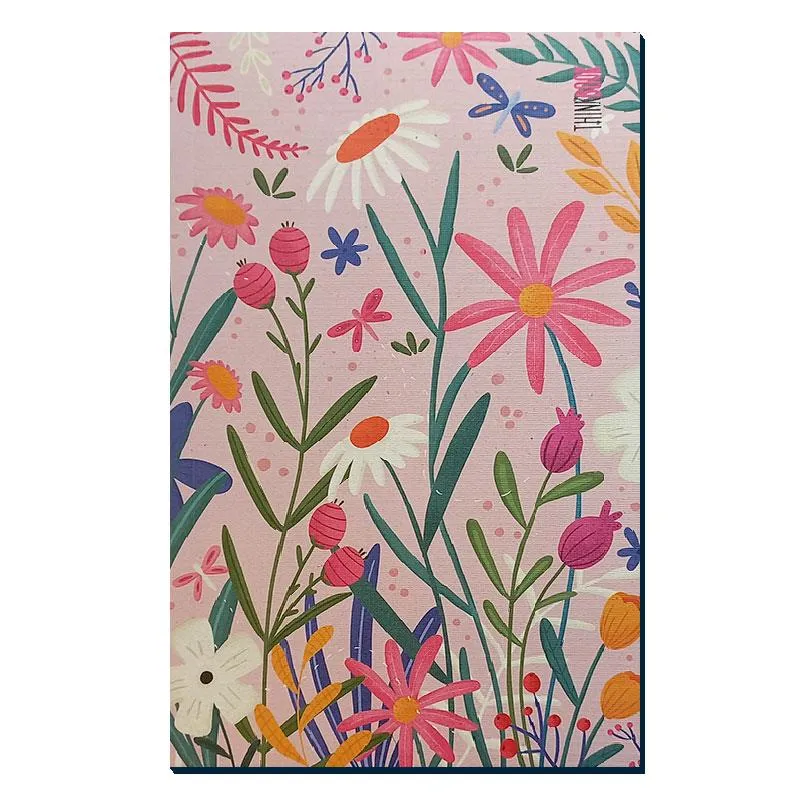 YMN THİNKBOOK ÇİÇEKLER/ RENKLİ VE CİZGİSİZ SAYFALAR 14X21 112 sf