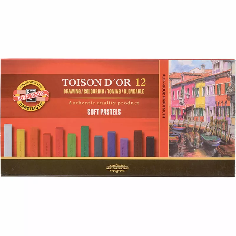 Koh-i-Noor Toison Dor Soft Pastel Köşeli 12li (8582)