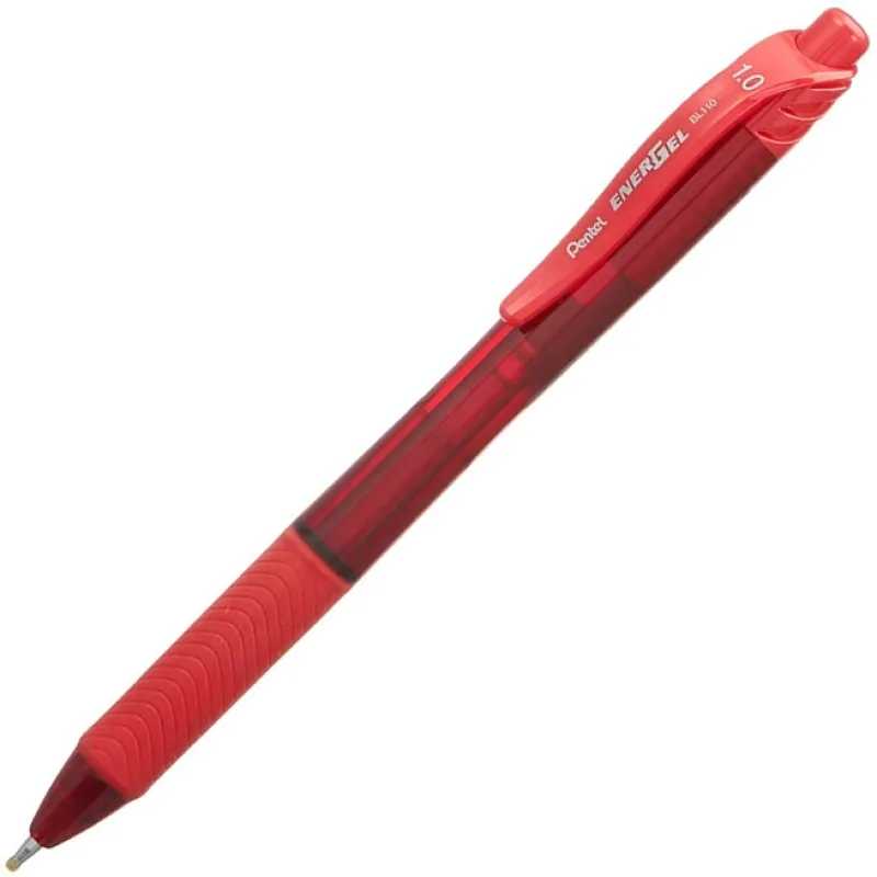 PENTEL LİKİT ROLLER ENERGEL MEKANİZMALI 1.0 MM BL-110-B KIRMIZI