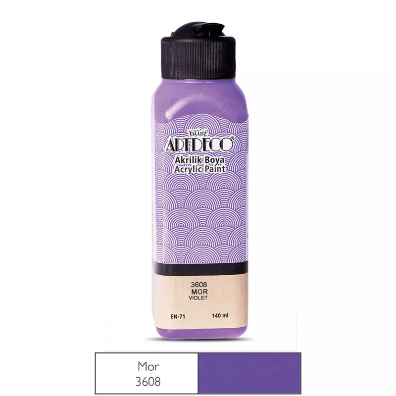 ARTDECO AKRİLİK BOYA MOR 140ML 70R-3608