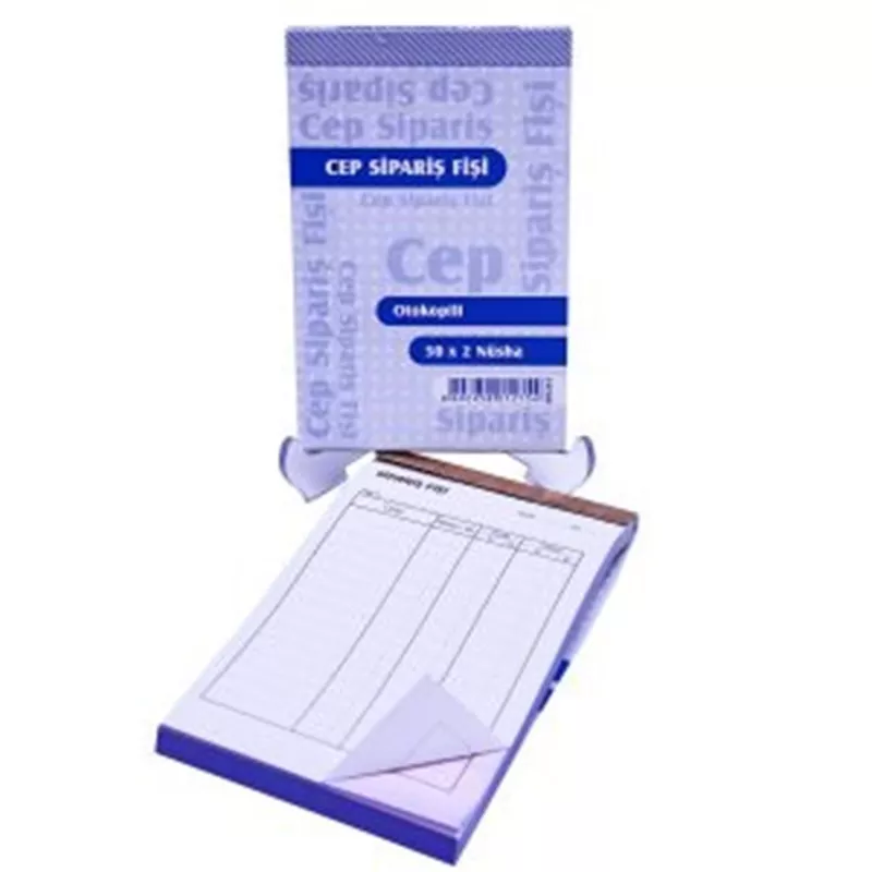 ARMAT CEP SİPARİŞ FİŞİ ÖZKAN 50X2 nüsha OTOKOPİLİ