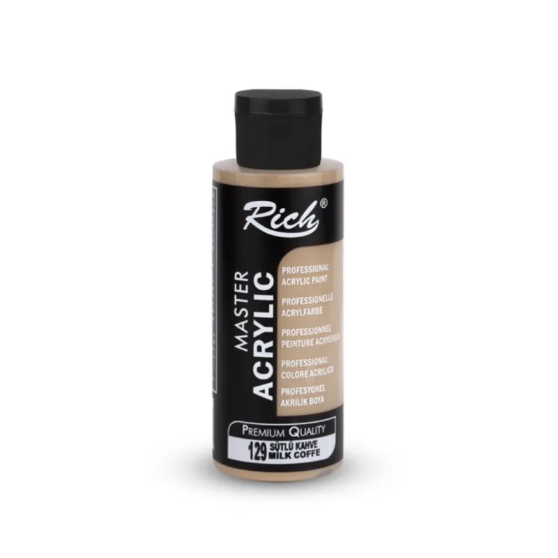 RİCH MASTER AKRİLİK 120 CC SÜTLÜ KAHVE 129