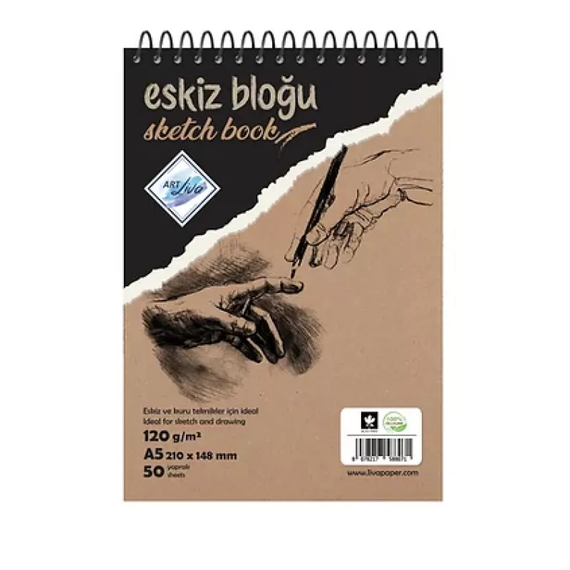 ART LİVA 120 GR ESKİZ DEFTERİ A5 50 YAPRAK