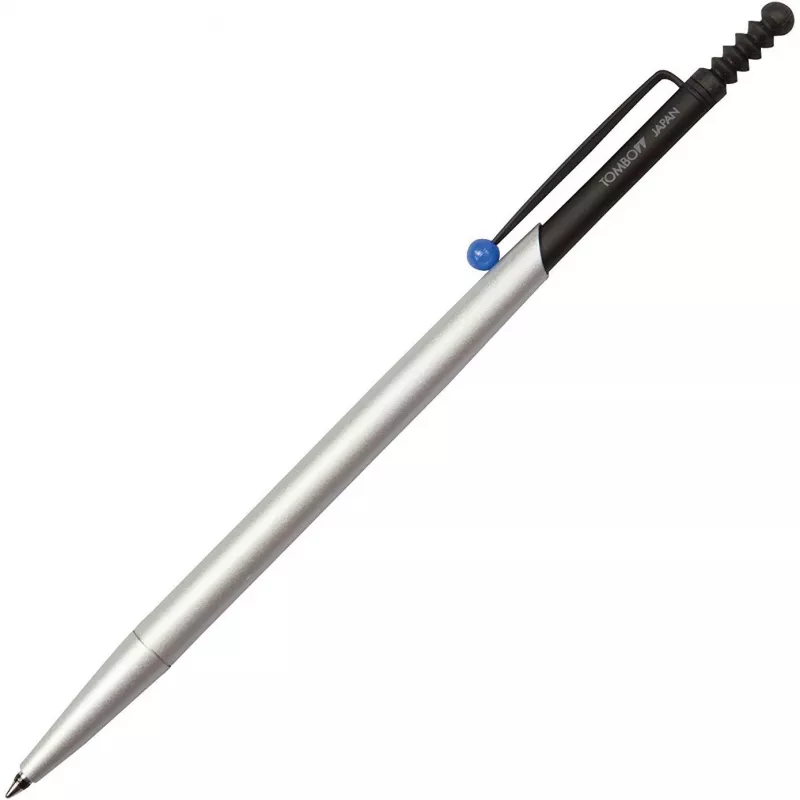 Tombow Zoom 727 Siyah Tükenmez Kalem 0.7 mm Karton Kutulu, Gümüş / Siyah