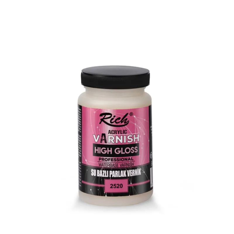 RİCH HIGH GLOSS SU BAZLI PARLAK VERNİK 250 CC 00657
