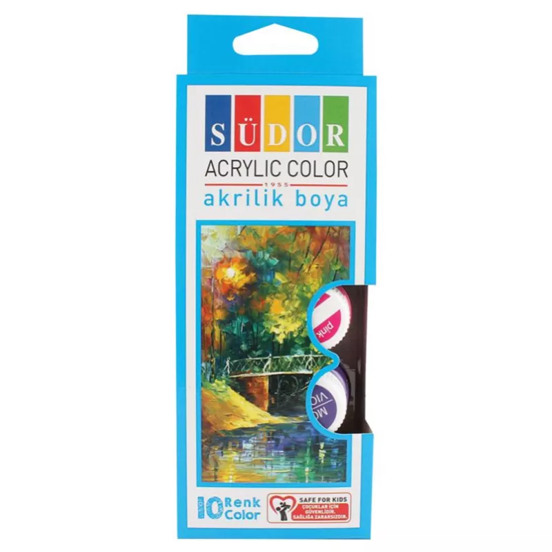 SÜDOR AKRİLİK BOYA SET 10X20 ML SD122