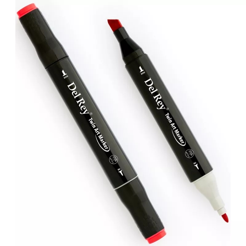 DEL REY TWIN MARKER CORAL RED 02 03 R12 MN-DR012