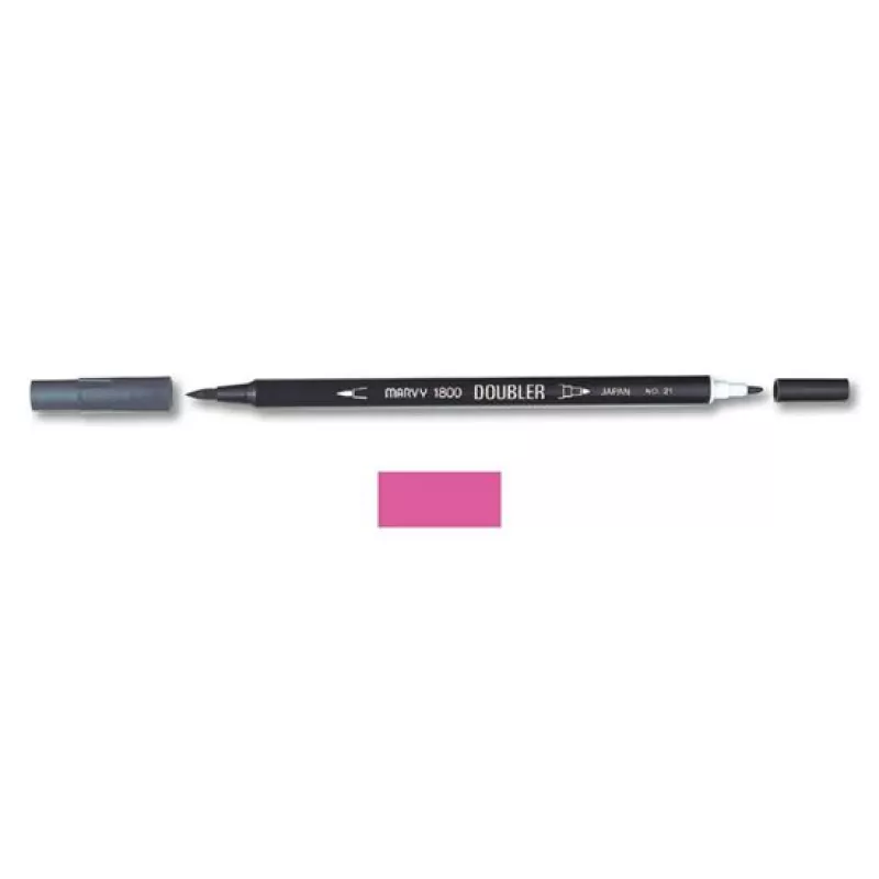 Marvy 1800 Doubler Çift Uçlu Brush Pen Fırça Kalem No 59