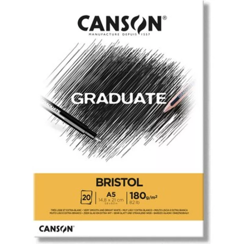 Canson Graduate a5 Bristol Blok defter 180 gr.