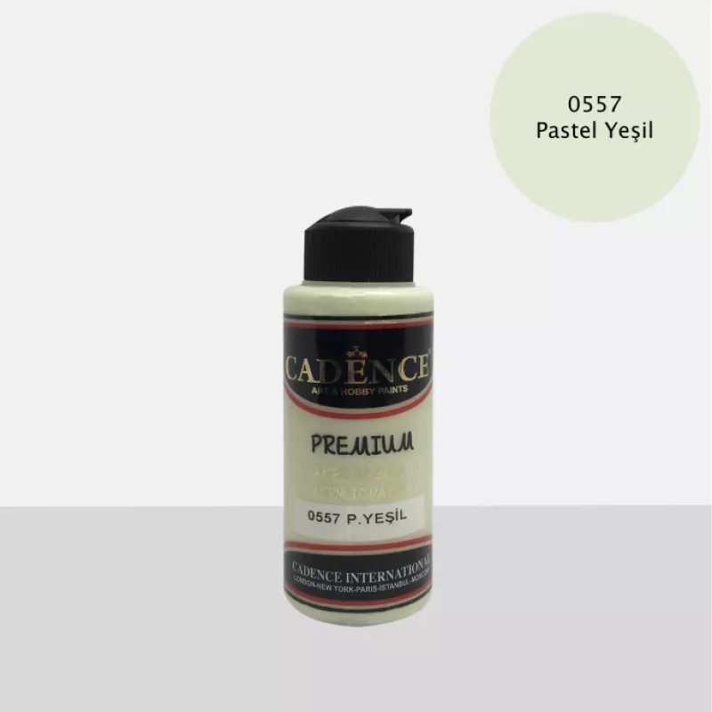 CADENCE PREMIUM AKRİLİK BOYA 120 ML 0557 PASTEL YEŞİL