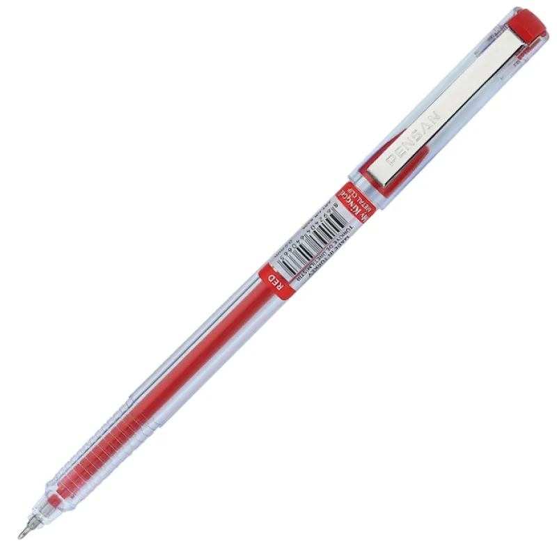 PENSAN JEL KALEM 05 MY-KING METAL KLİPS KIRMIZI 6405