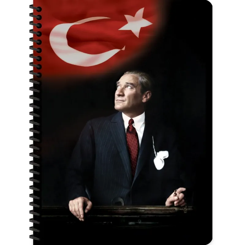 KESKİN 16,5*22,5 80 YP.KAR.KARTON KP.SPR.ATATÜRK VE BAYRAK DEFTER 386342-99