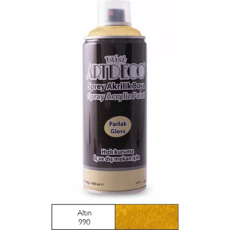 Artdeco Akrilik Sprey Boya 400ml Gold 